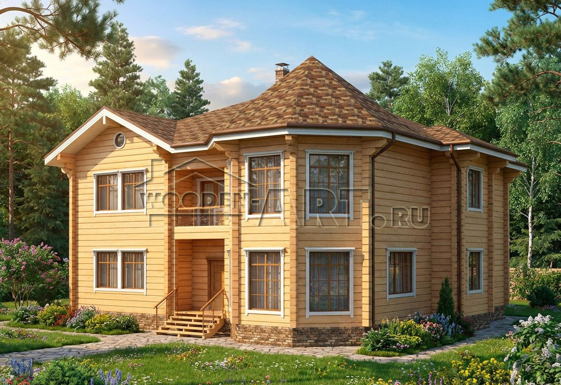 «Амур» 467 кв. м. Проекты деревянных домов