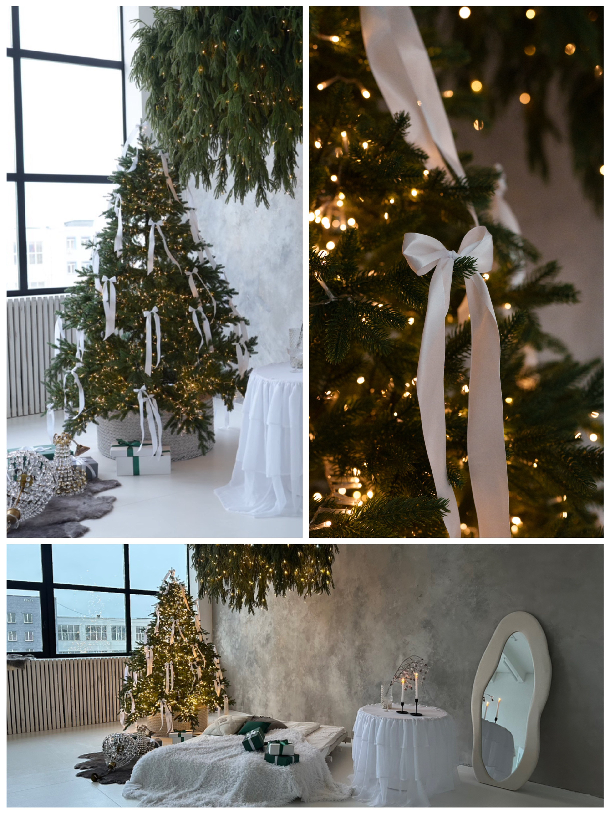 НОВОГОДНЕЕ ОФОРМЕНИЕ ЗАЛА БЕЛЫЙ