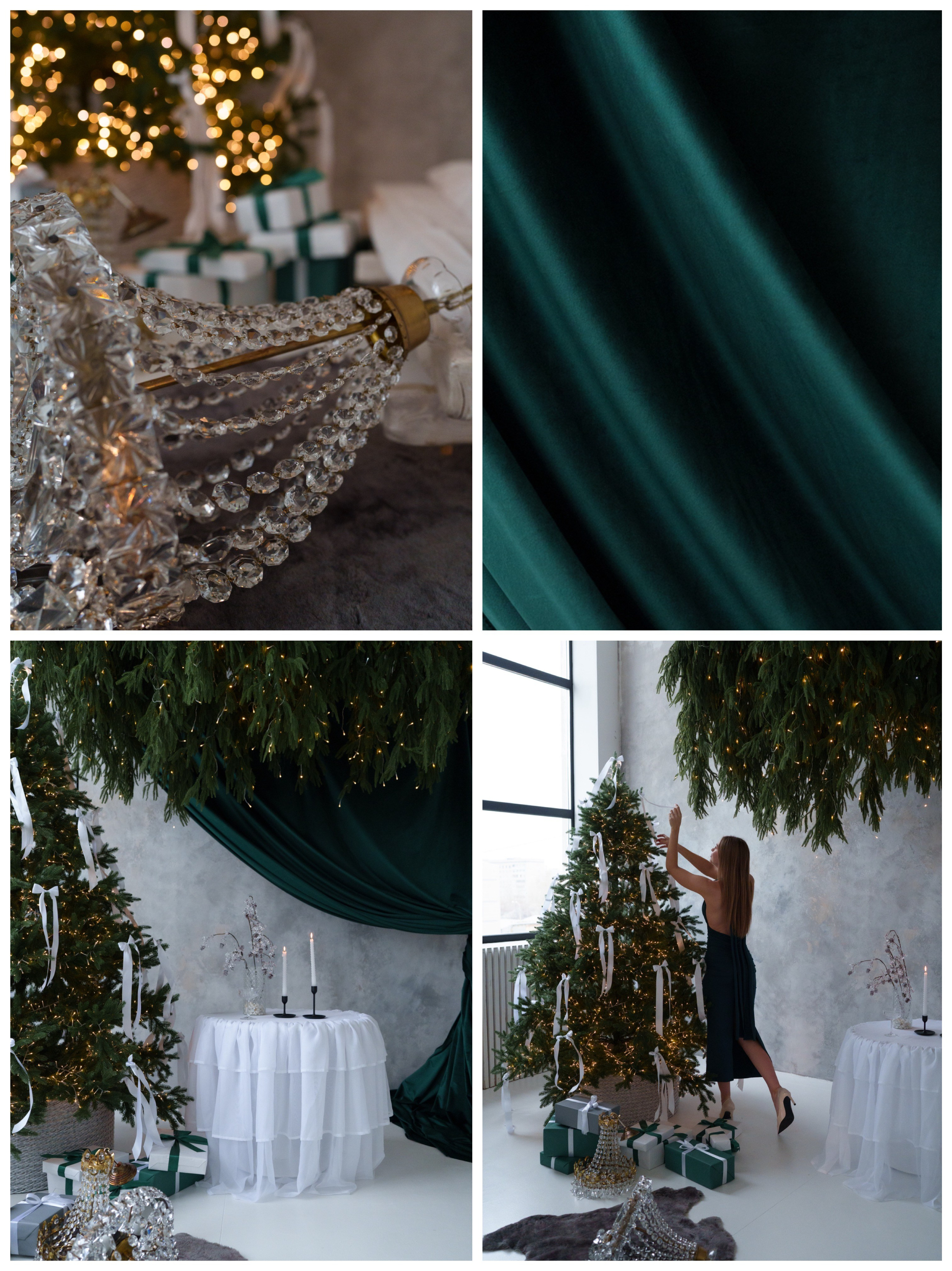 НОВОГОДНЕЕ ОФОРМЕНИЕ ЗАЛА БЕЛЫЙ