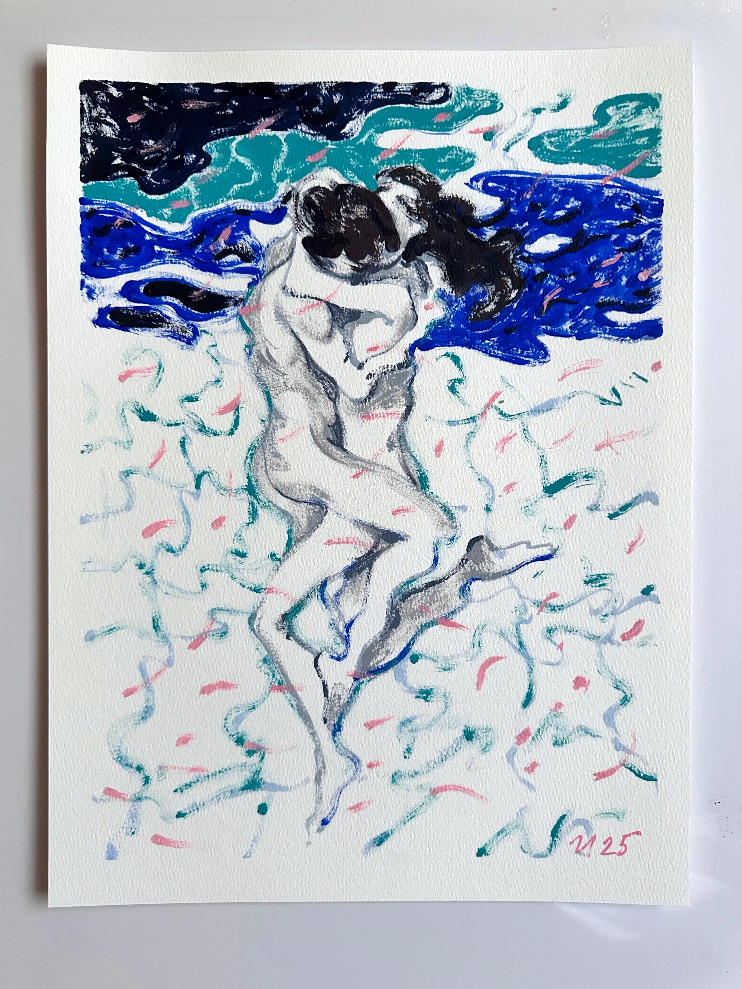 Доступные работы на бумаге (акрил/масло). Визуальный художник Илья Филатов