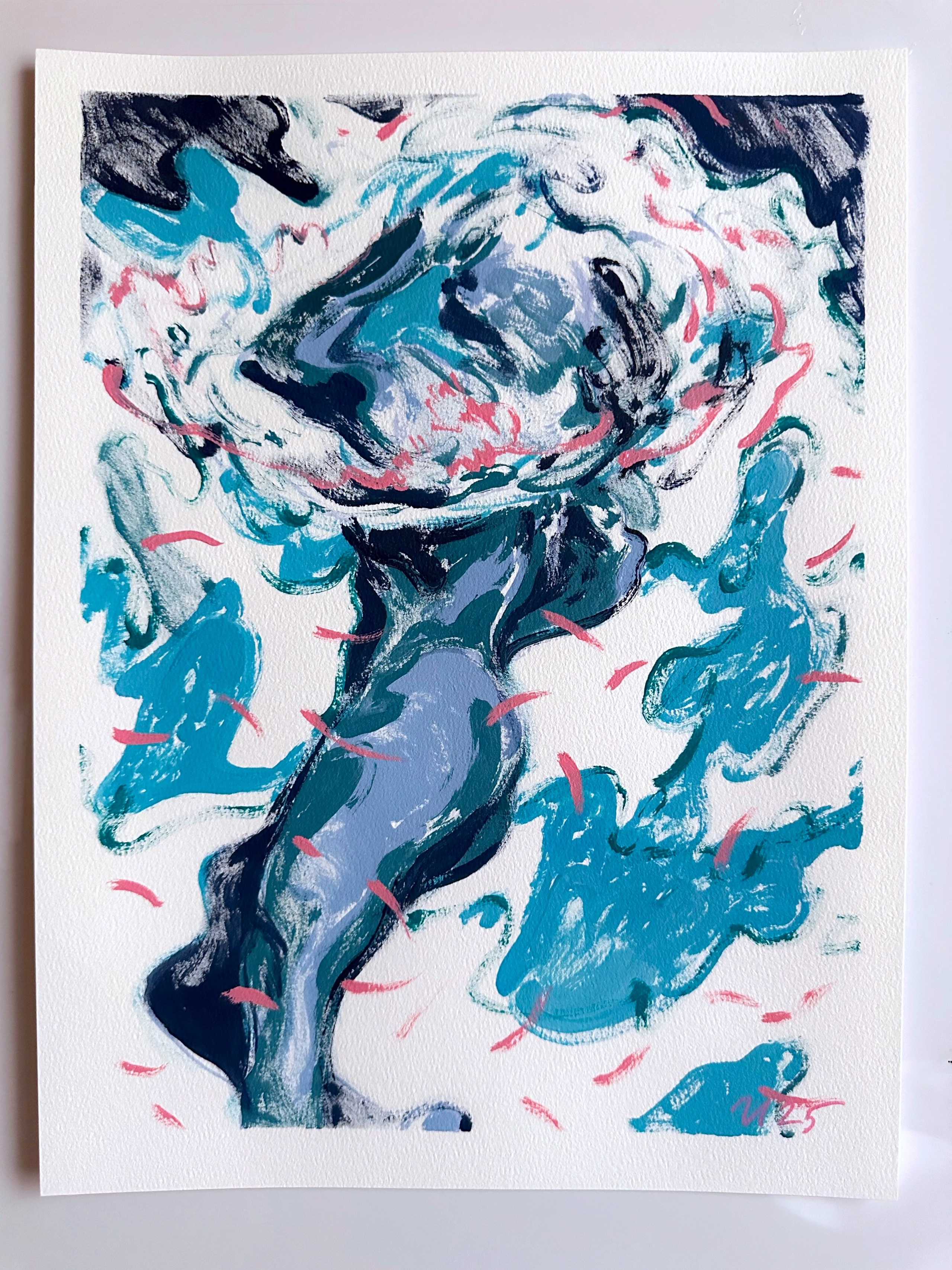 Доступные работы на бумаге (акрил/масло). Визуальный художник Илья Филатов