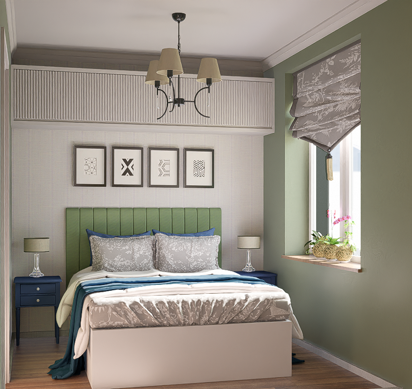 Спальня в стиле прованс. Александра Койтова — Архитектор малоэтажных зданий в Новосибирске