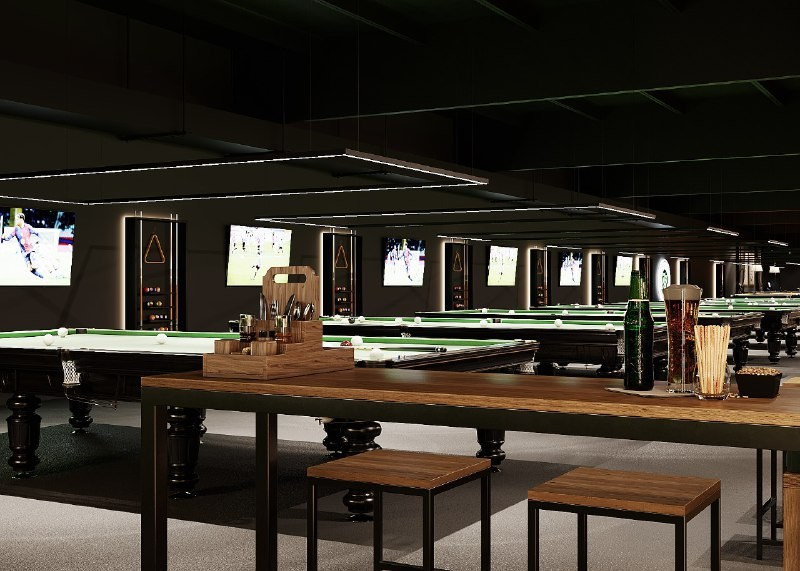 Бильярдный клуб «7не8». АННА ДРОЖИЛИНА дизайнер интерьера