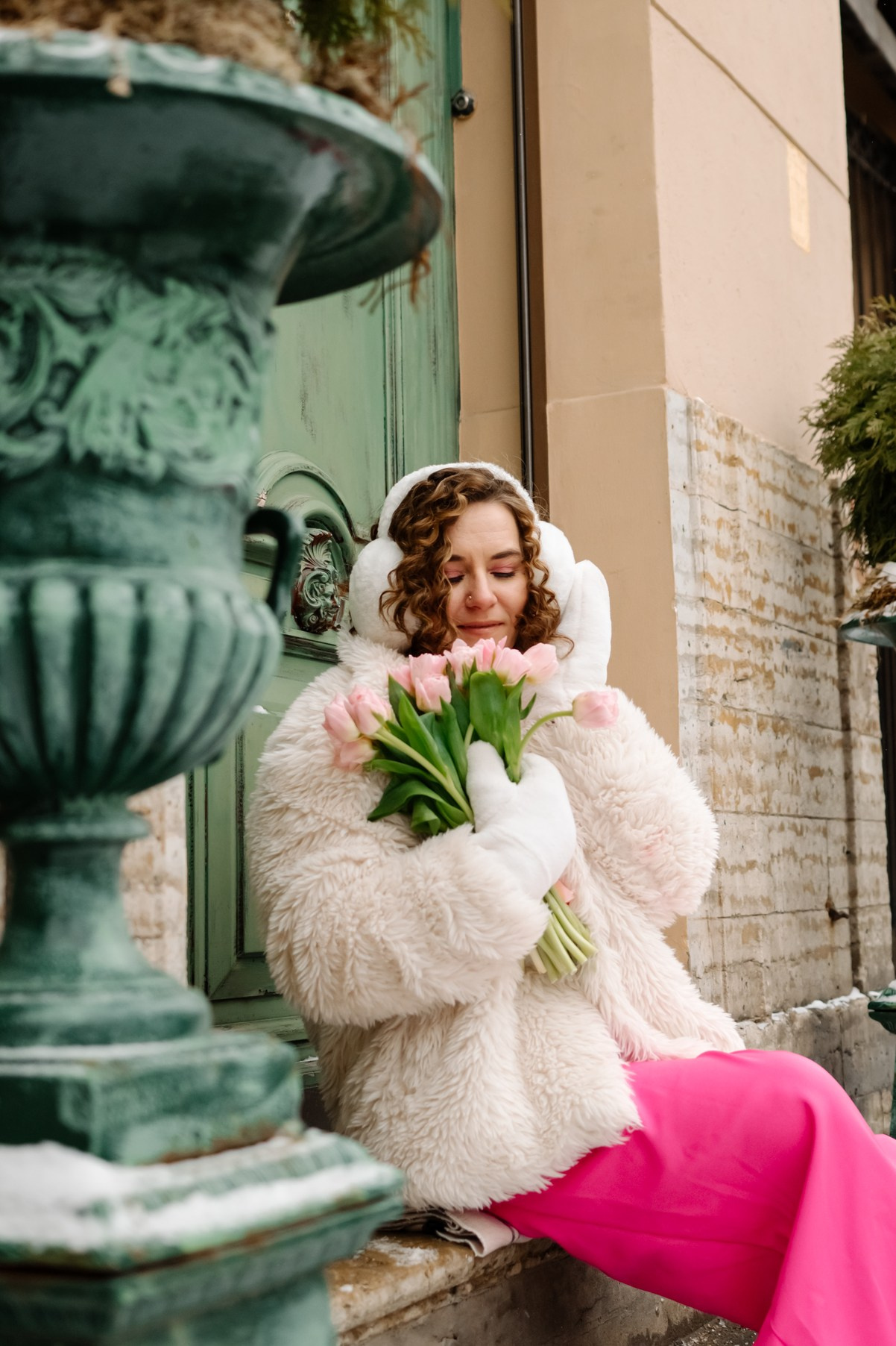 Юля с тюльпанами. Свадебный и сеейный фотограф в Санкт-Петербурге Елена Худякова