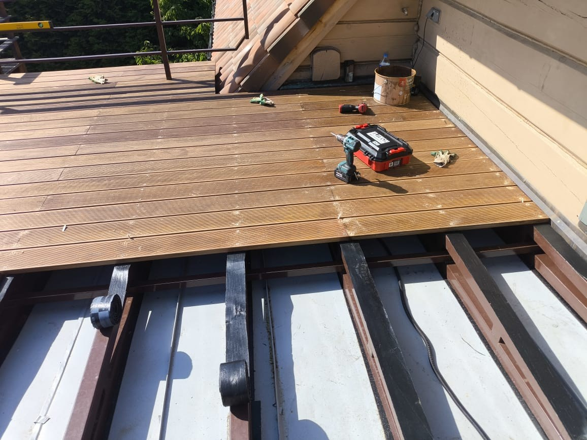 Объект МД-013 КП Графские пруды (полный ремонт террасы). Строительная компания «Милый дом» МД. Москва и Московская область