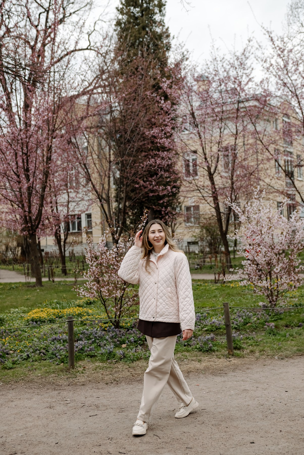 Марина с сакурой. Свадебный и семейный фотограф в Санкт-Петербурге Елена Худякова