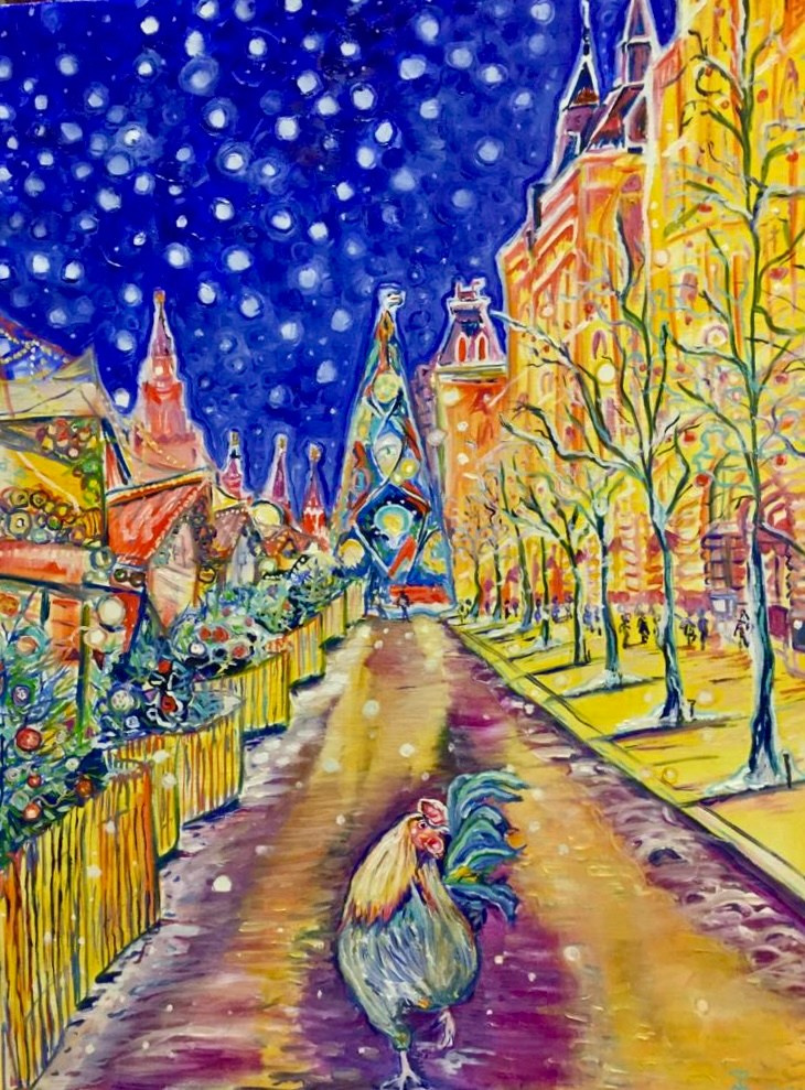 Bazar 60/80 cm Oil on canvas 2022