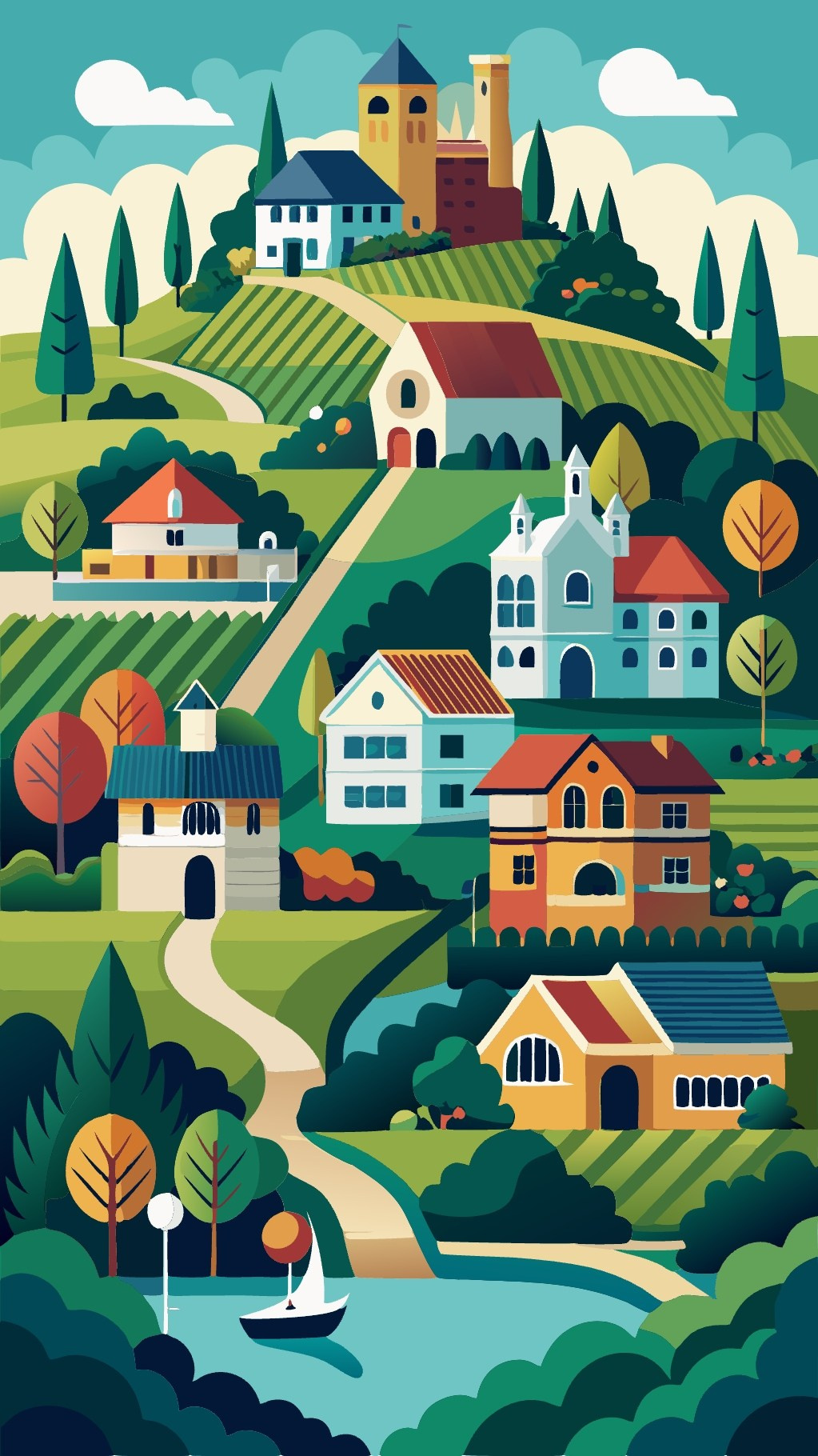 Иллюстрации совместно с ИИ. Grom Design