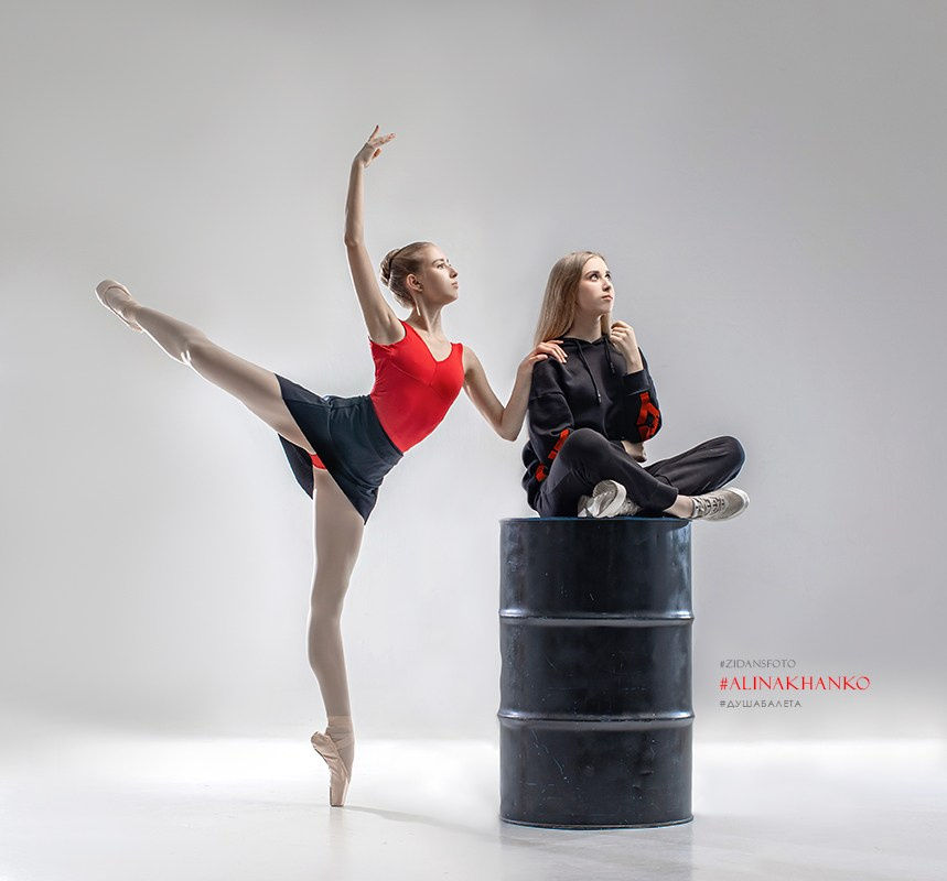 Балетная съёмка на белой циклораме и фонах. Балетный фотограф Алина Ханько — Душа Балета