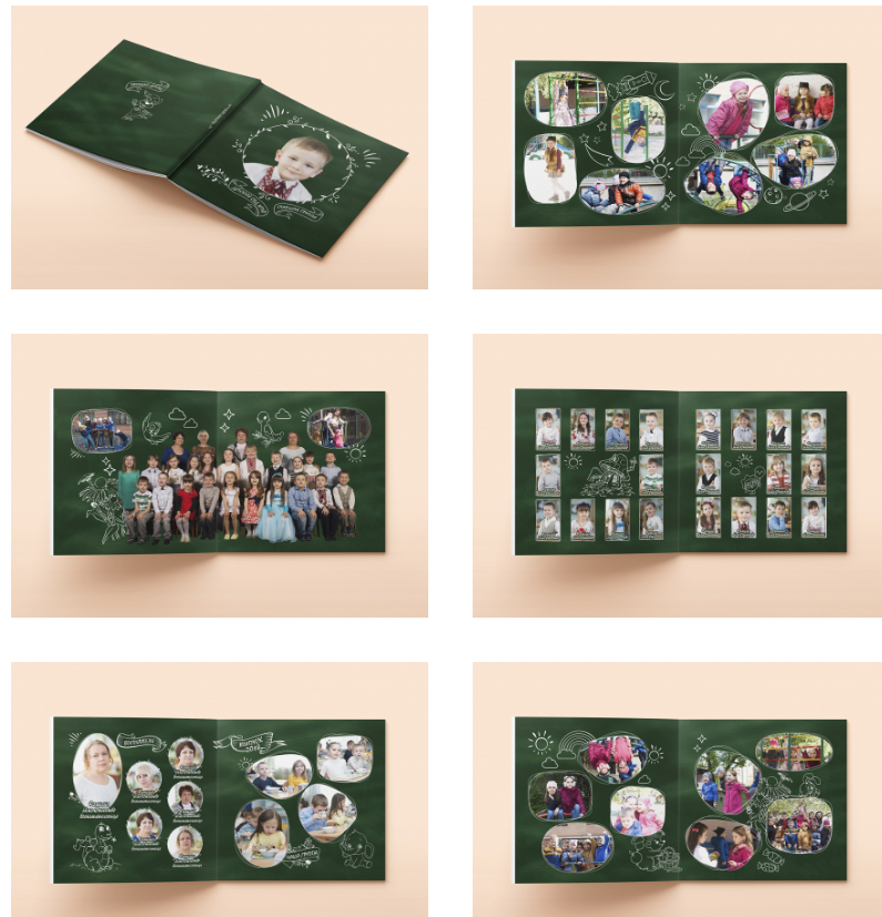 Фотоальбом на выпускной в детском саду. Выпускные фотоальбомы и папки для школ и садиков в Челябинске