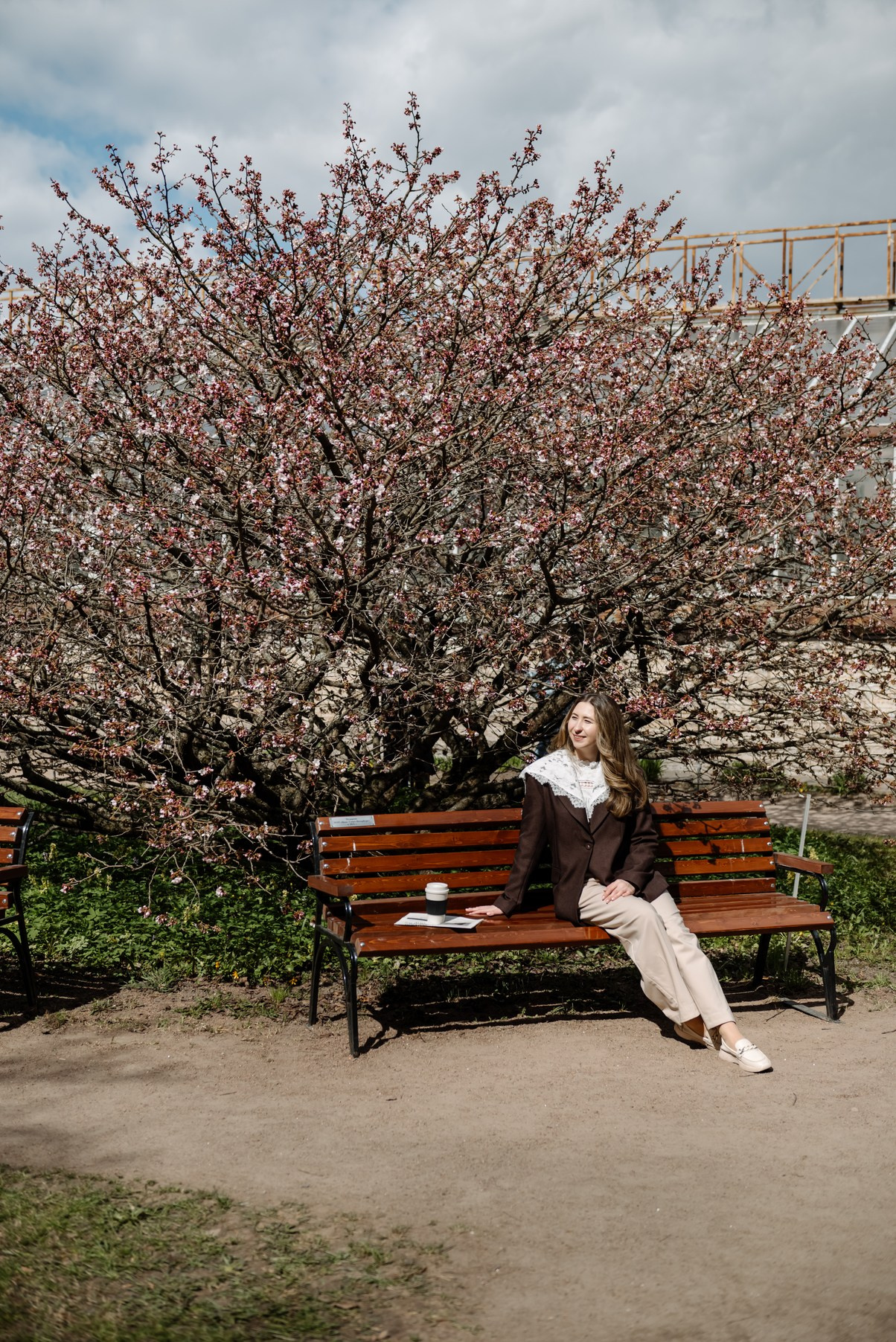 Марина с сакурой. Свадебный и семейный фотограф в Санкт-Петербурге Елена Худякова