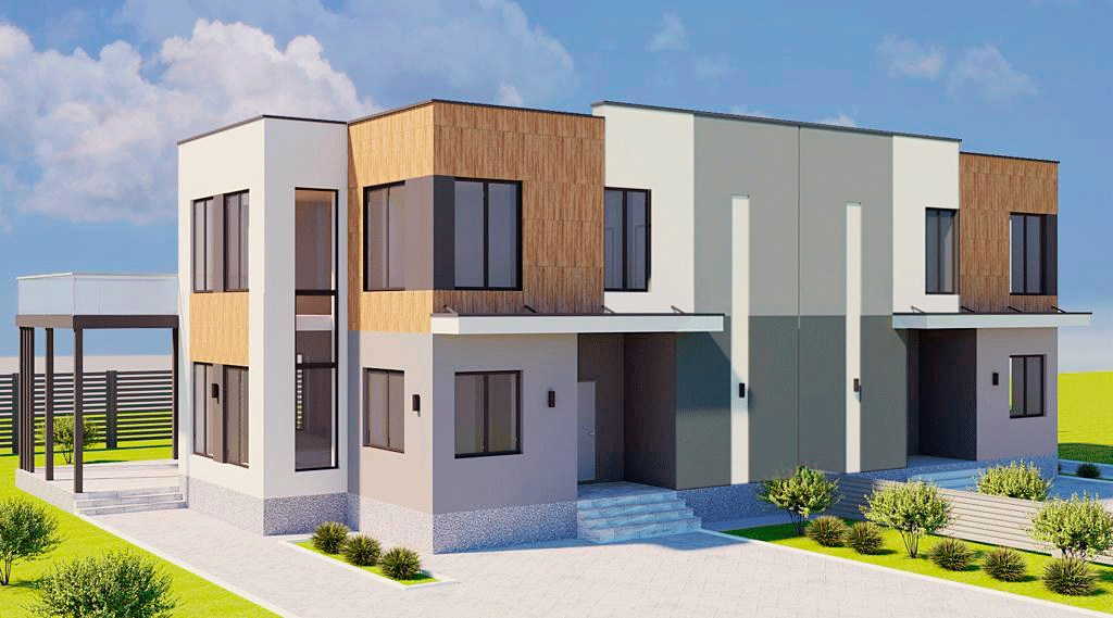 Проект дуплекса. Дизайн интерьера и архитектурное проектирование ДЕС