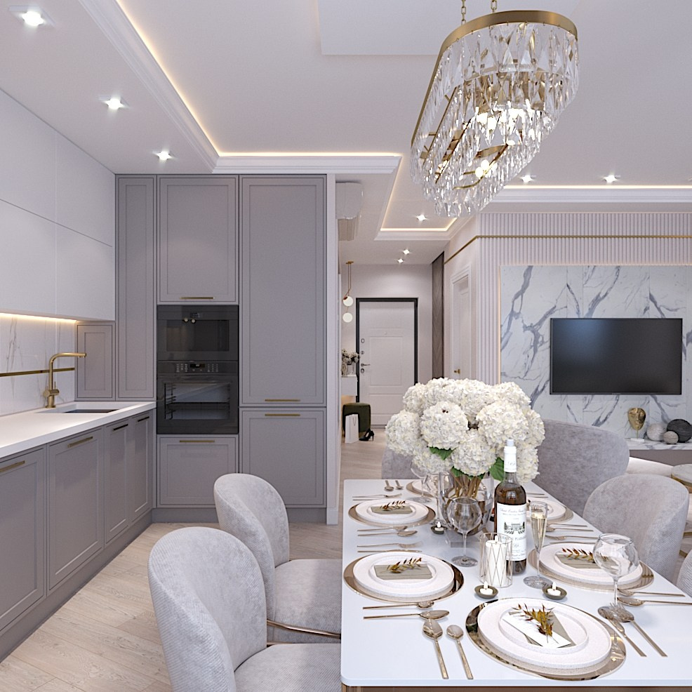 Квартира в центре города. Студия интерьерной визуализации и дизайна FishkaRom в Краснодаре и по всей России