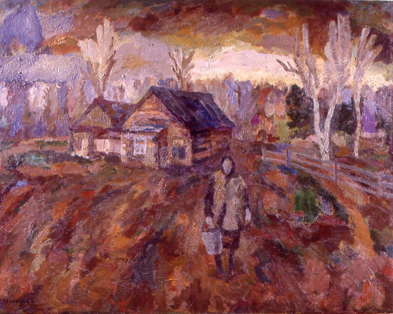 «За водой» 1965 год Собр. Д. Томас. Испания. Художник Величко Вадим Семёнович