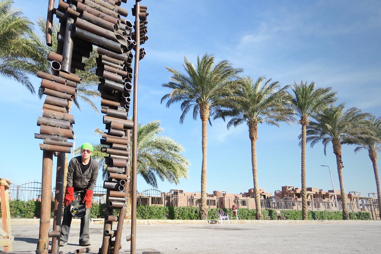 Человек дерево / Египет/ Хургада / 2018. Художник — скульптор Антонина Фатхуллина