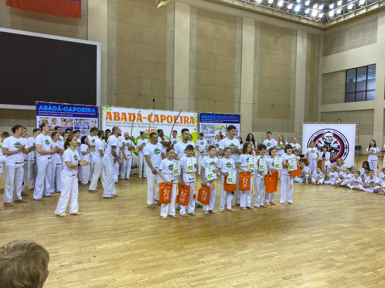 Церемония вручения поясов 9° Batizado e Troca de Cordas Самара 2021. Капоэйра в Казани ABADÁ-Capoeira
