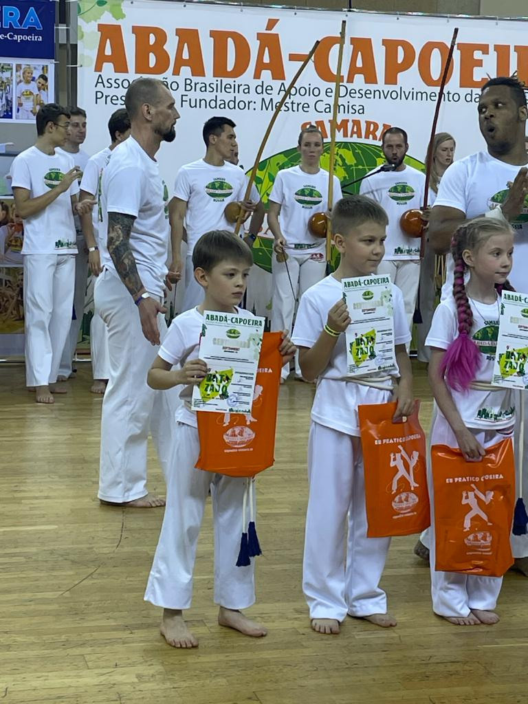 Церемония вручения поясов 9° Batizado e Troca de Cordas Самара 2021. Капоэйра в Казани ABADÁ-Capoeira