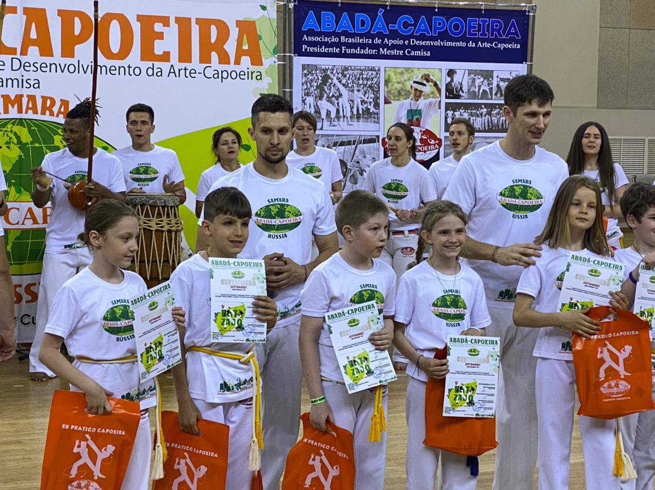 Церемония вручения поясов 9° Batizado e Troca de Cordas Самара 2021. Капоэйра в Казани ABADÁ-Capoeira