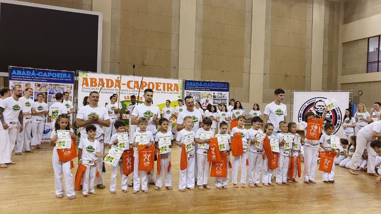 Церемония вручения поясов 9° Batizado e Troca de Cordas Самара 2021. Капоэйра в Казани ABADÁ-Capoeira