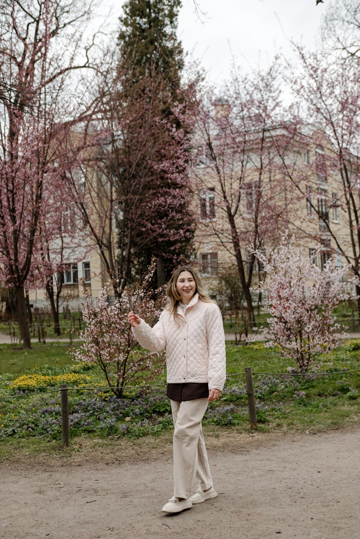 Марина с сакурой. Свадебный и семейный фотограф в Санкт-Петербурге Елена Худякова