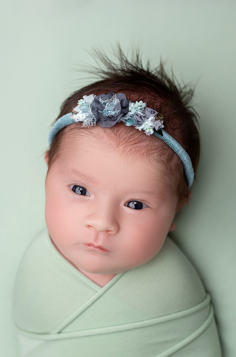 Newborn съемка Анюты. Фотограф новорождённых и малышей до года в Москве и Московской области