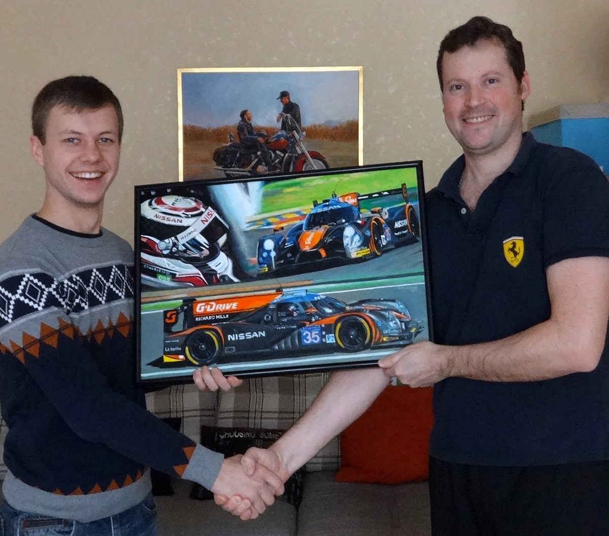 Сегодня ко мне приходил Марк Шульжицкий, я подарил ему картину. мы хорошо поговорили)) 28.12.2014