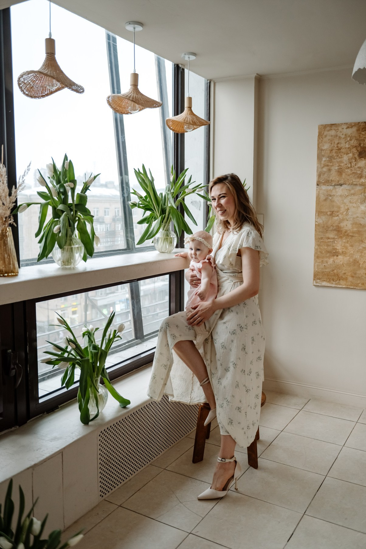 Семейная фотосессия с тюльпанами. Свадебный и семейный фотограф в Санкт-Петербурге Елена Худякова