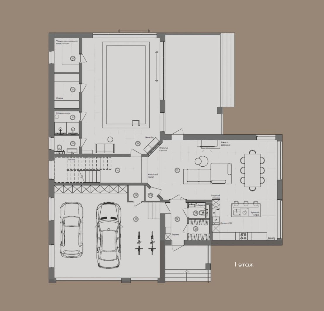 Дом в Подмосковье. Дизайнер интерьера | Сабир Ульмаскулов