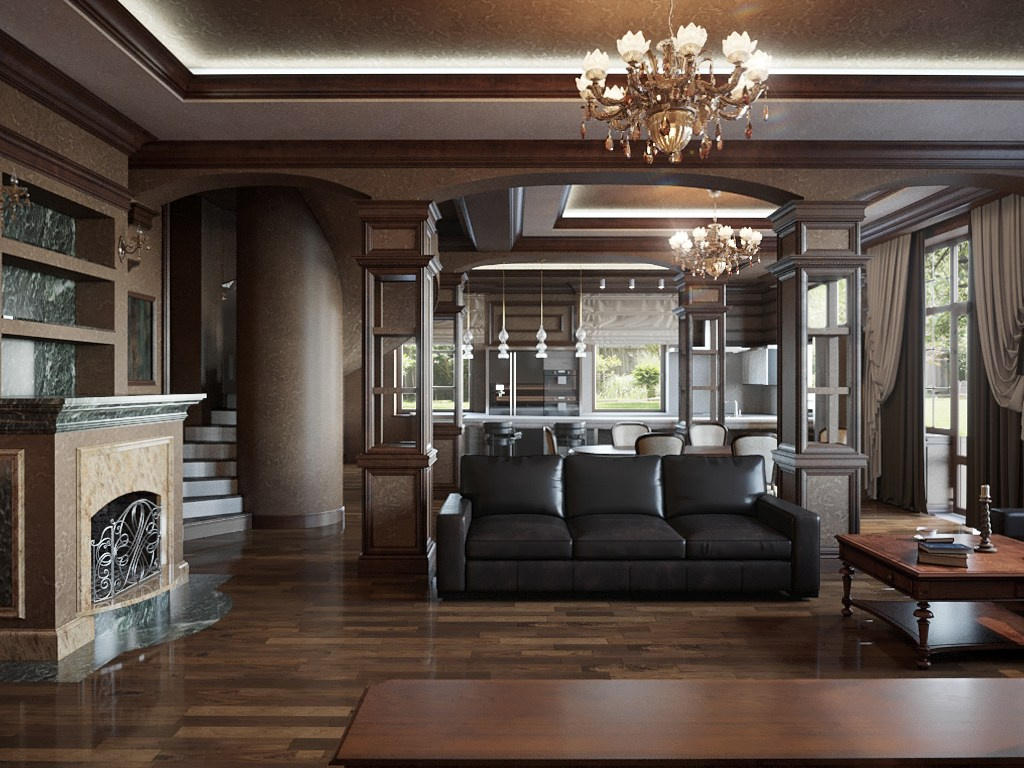 Интерьер частного жилого дома, ул. Деловая