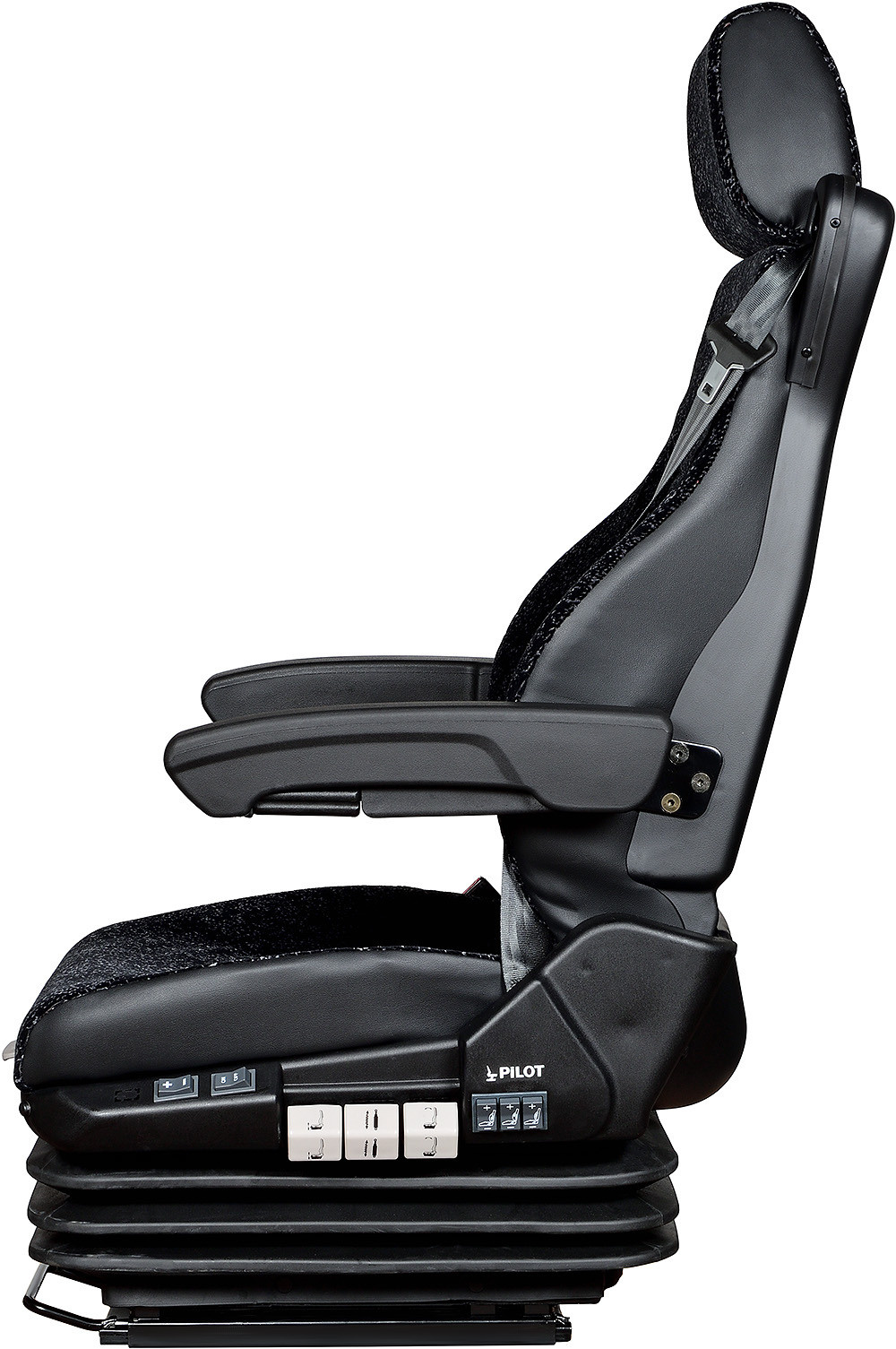 Кресло для водителя спецтехники чёрное