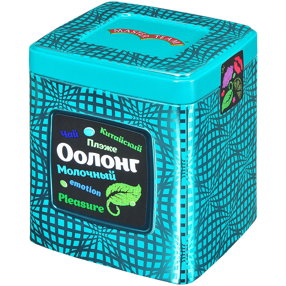Чай китайский в бирюзовой коробке.