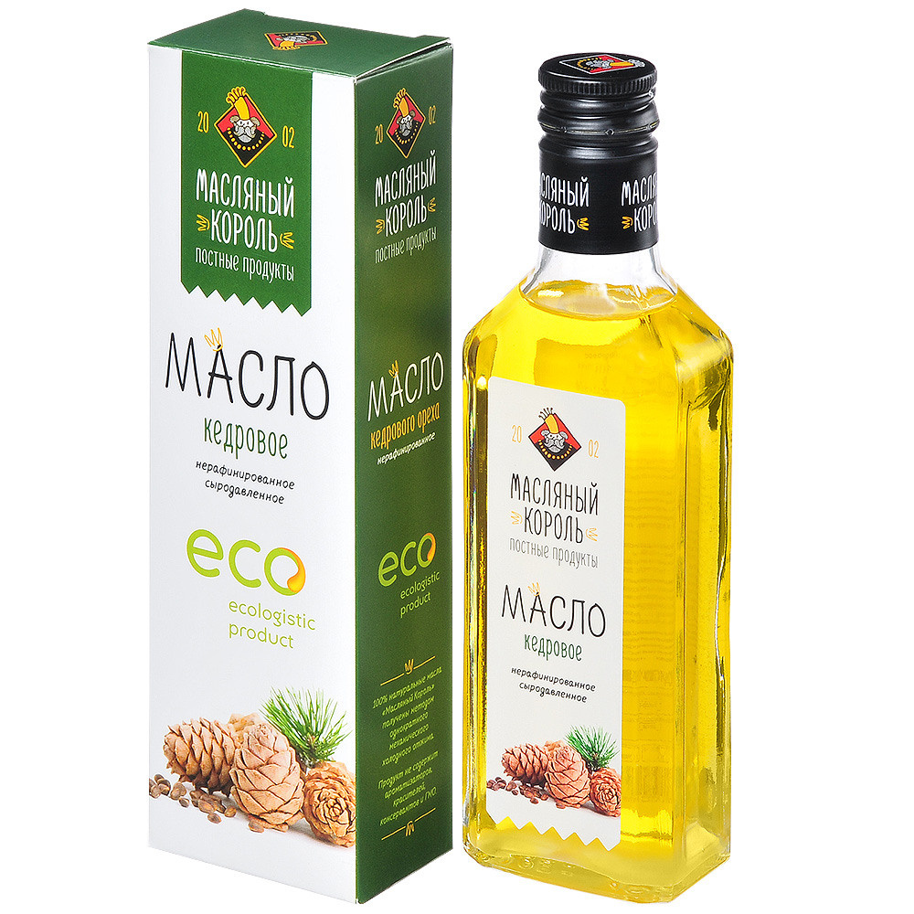 бутылка с маслом кедрового ореха