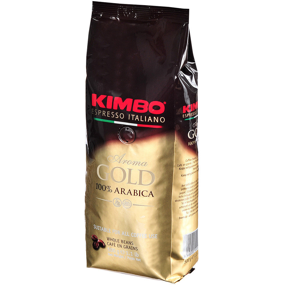 Золотисто-чёрный пакет кофе.