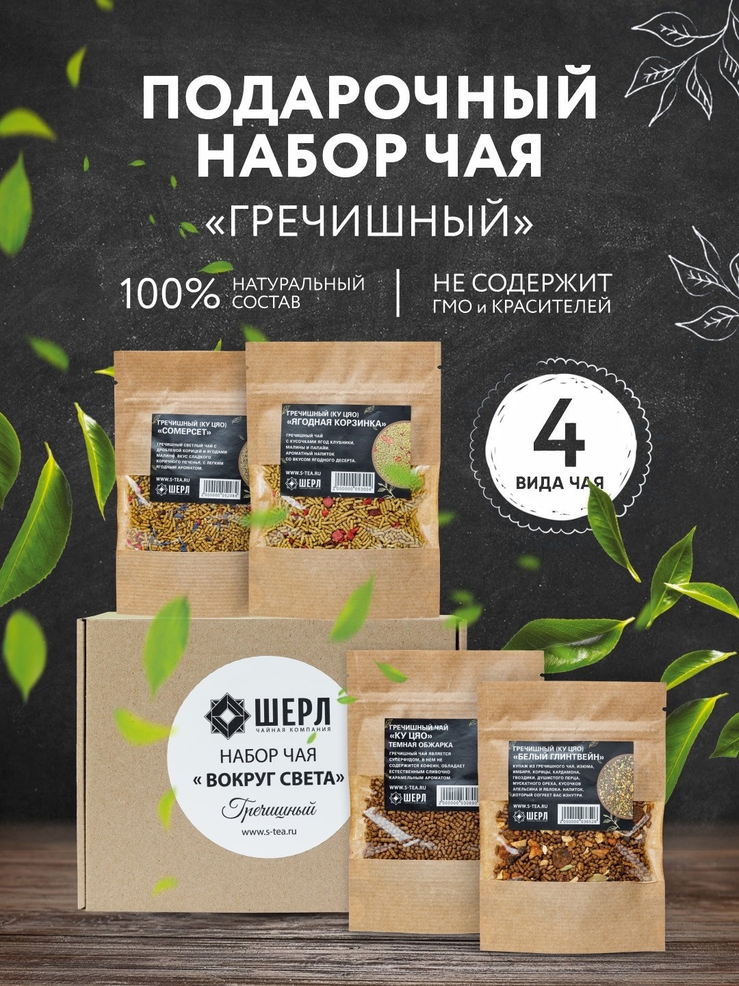 Пример инфографики на набор чая