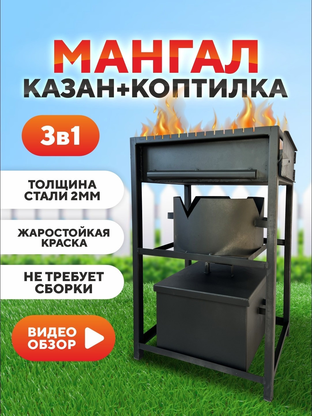 Пример инфографики на мангал