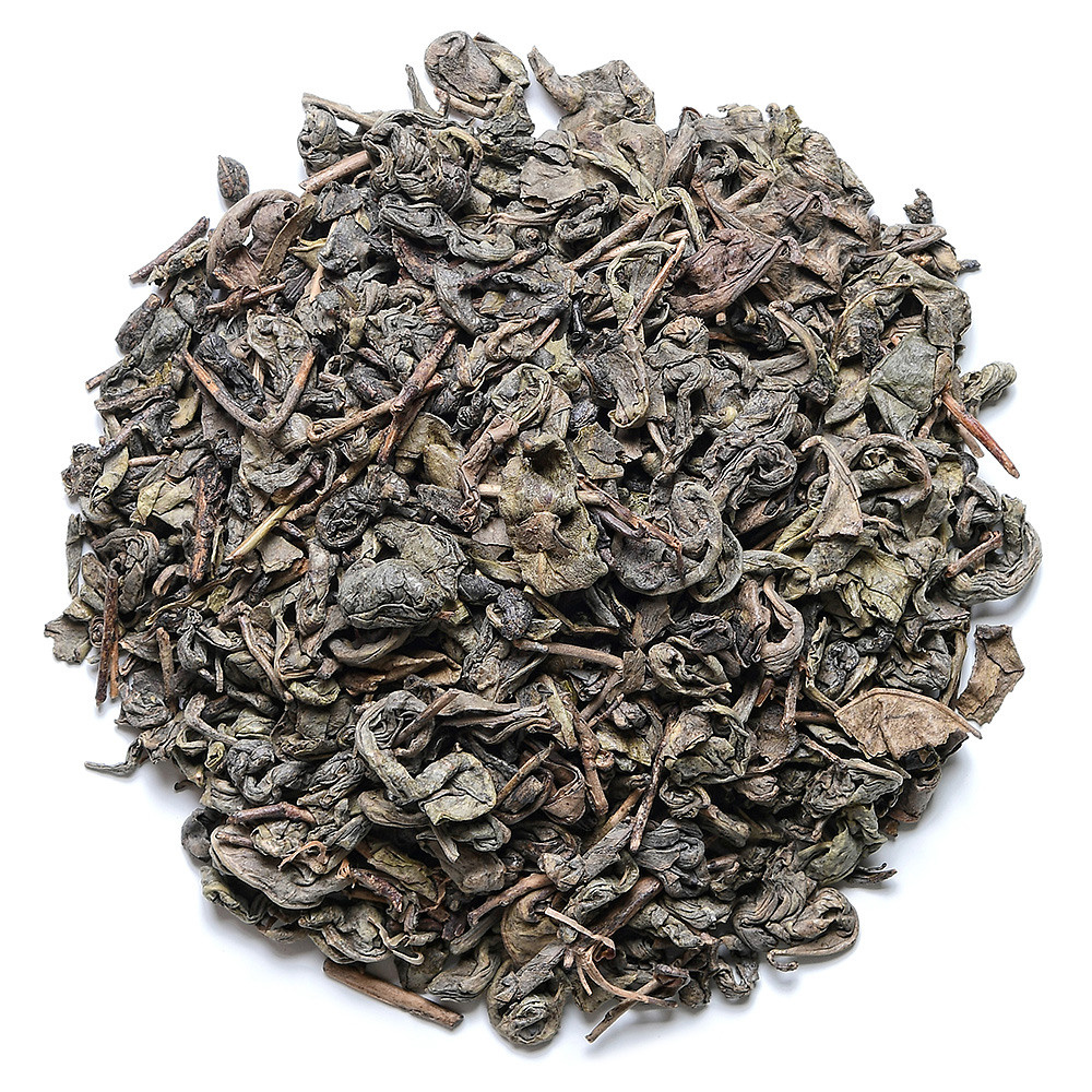 зеленый чай в красивой выкладке