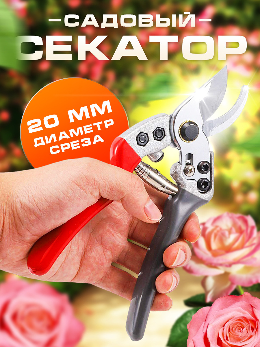 Пример инфографики на садовый секатор