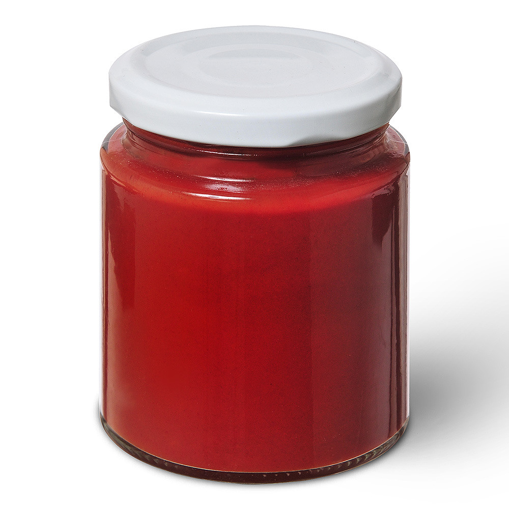 банка стеклянная на белом фоне