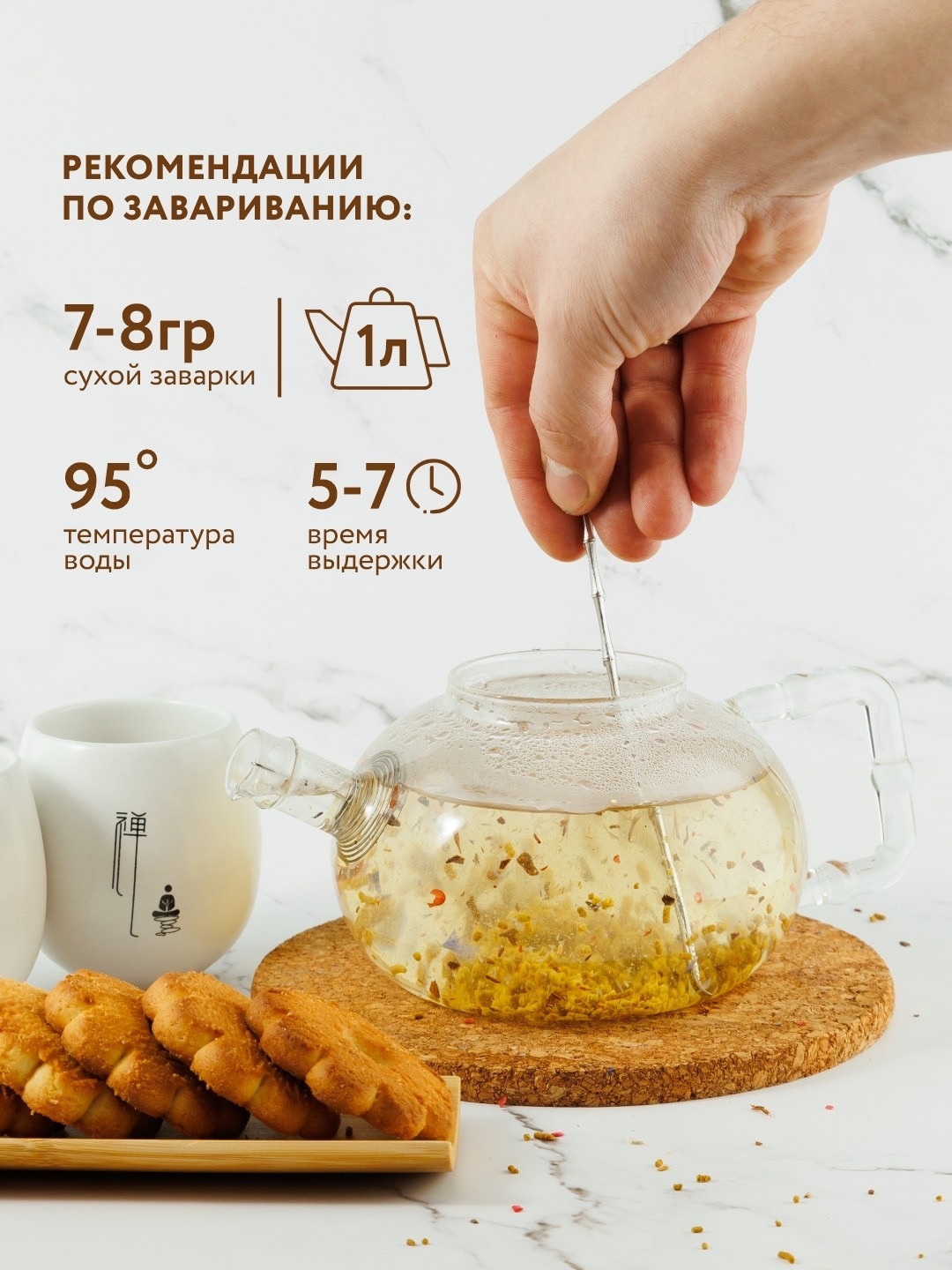 Пример инфографики на заварку чая