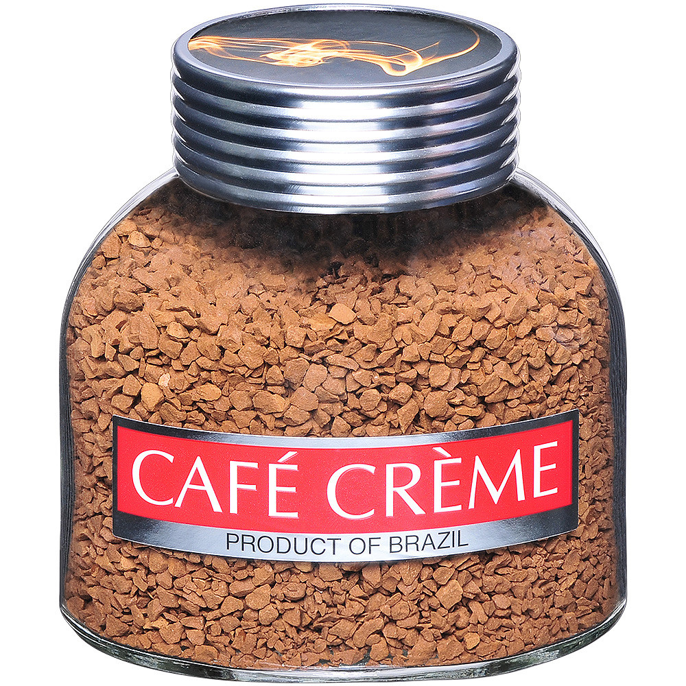 Стеклянная банка растворимого кофе.