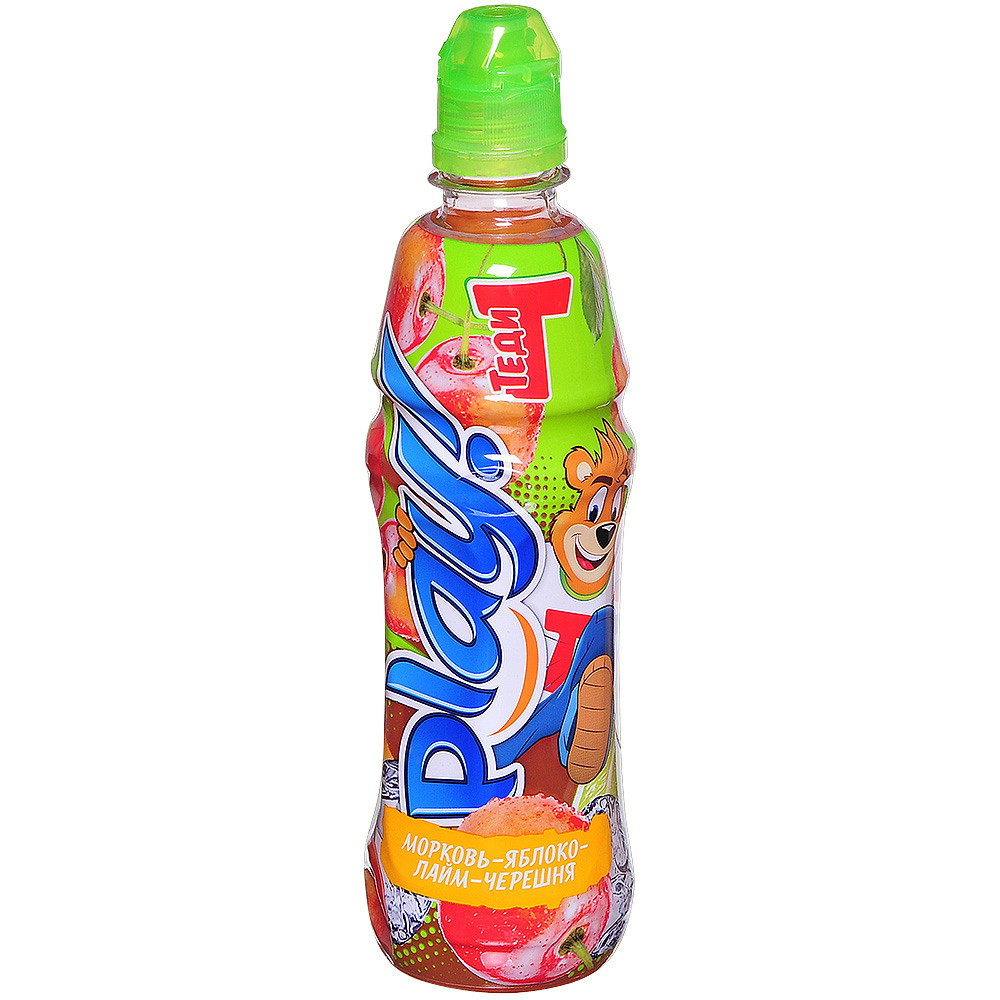 Сок детский на белом фоне.