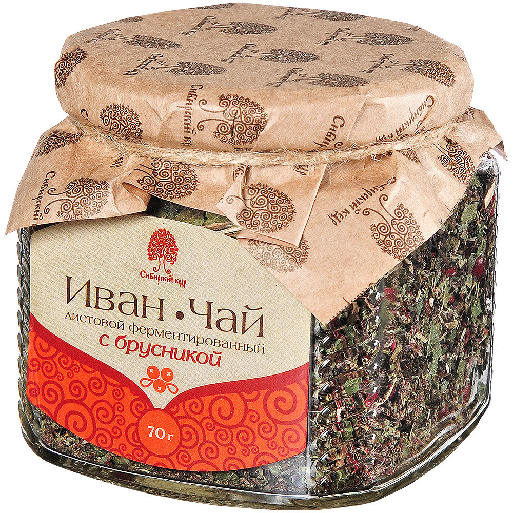 иван чай листовой в стеклянной банке на белом фоне
