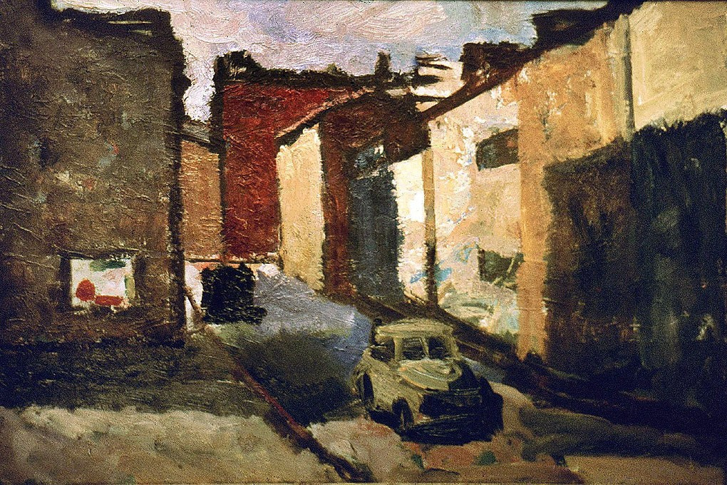 «Городская улица» 1961 год Тульский музей изобр. иск. Художник Величко Вадим Семёнович