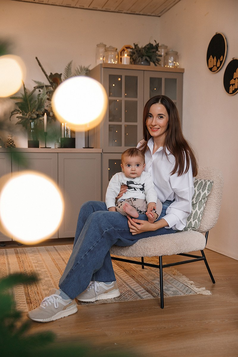 Зимняя фотосессия в студии. Фотограф Олеся Жомер