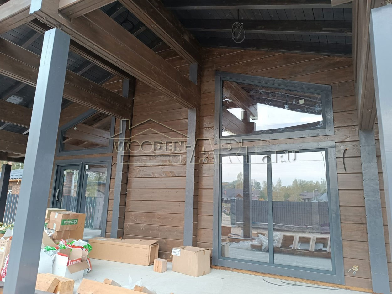 «Восход» 296 кв. м. Проекты деревянных домов. Архитектор Ольга Мальцева