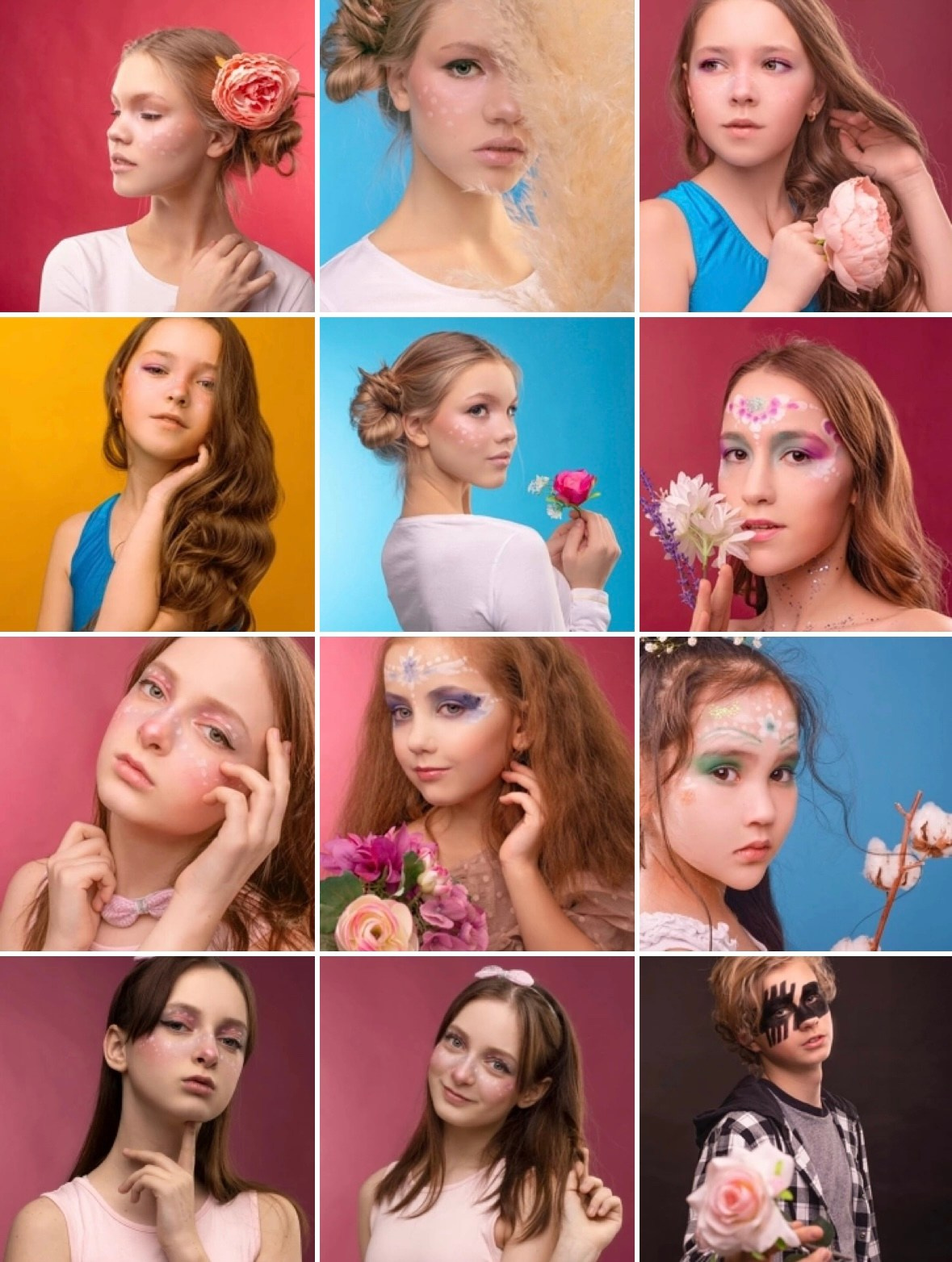 Фотосессия грим-портрет. Дети Модели России