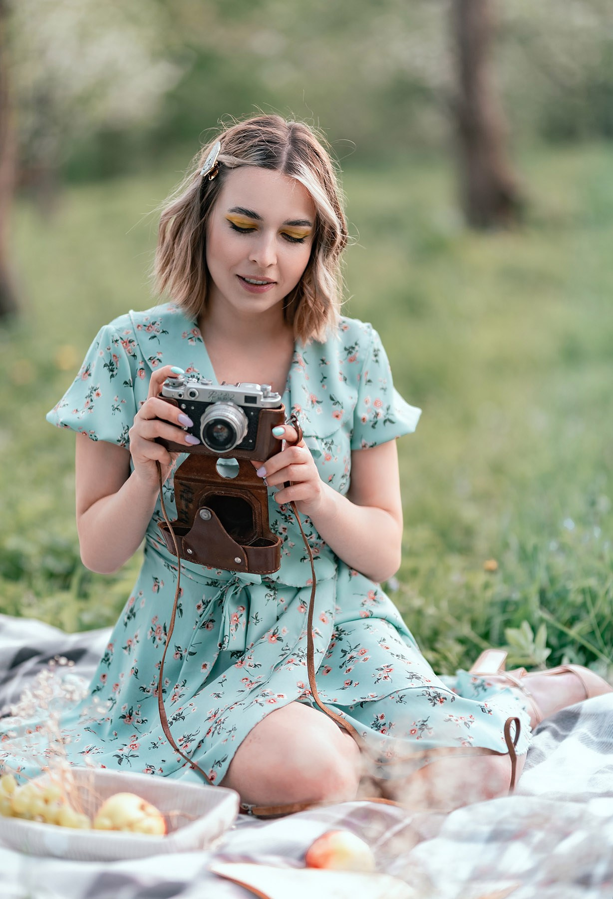 Алёна на пикнике. Свадебный и семейный фотограф в Туле Ксения Сильвер