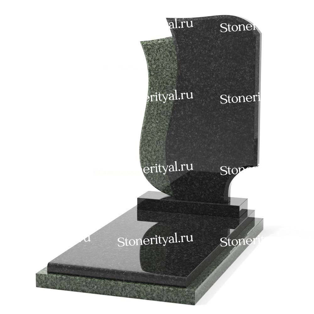 Комбинированные памятники на одного. Изготовление и установка памятников в Москве и МО