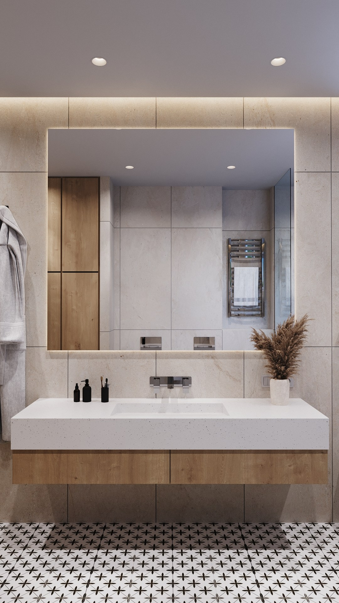 Санузлы в частном доме. Клиент: Гильмутдинов Тимур. Евгений Пырков — 3d визуализатор интерьеров и экстерьеров России