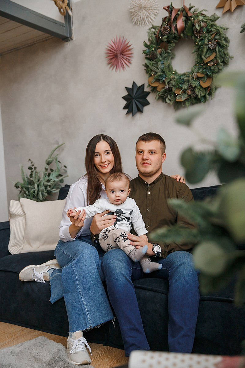 Зимняя фотосессия в студии. Фотограф Олеся Жомер